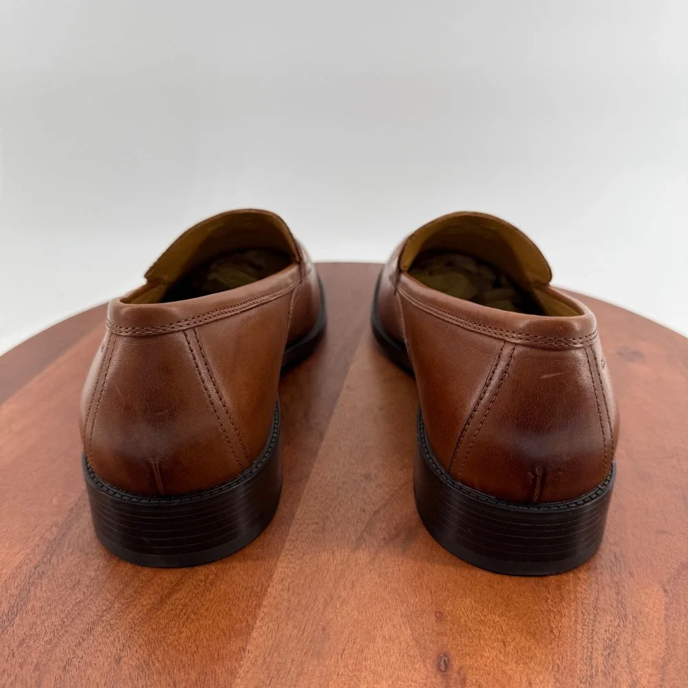 Cole Haan Hawthorne Penny Loafer British Tan Leather Dress Shoes Men's Size 9.5M